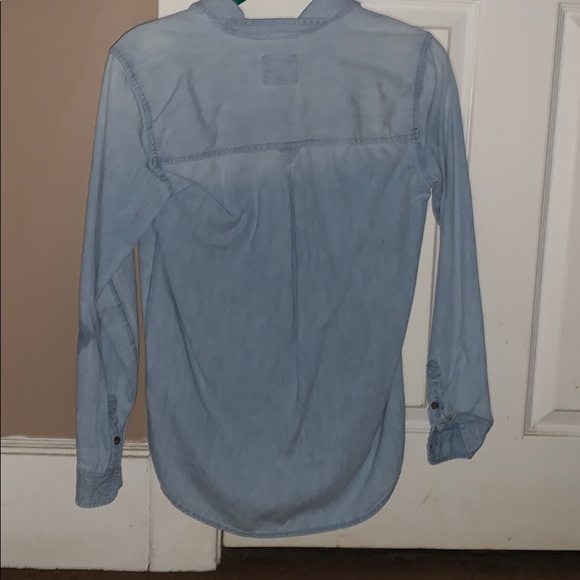 AE denim light wash shirt - Picture 2 of 3